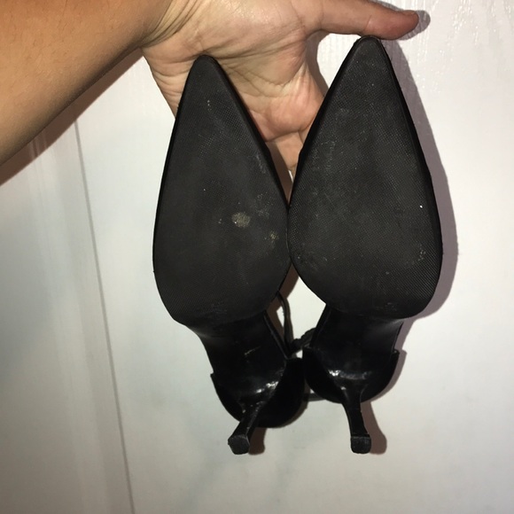 Black Manolo Blahnik Diamond Ankle Closed Toe Pump - Picture 5 of 5